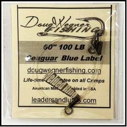 60" 100lb Seaguar Blue Label & Welded Ring 